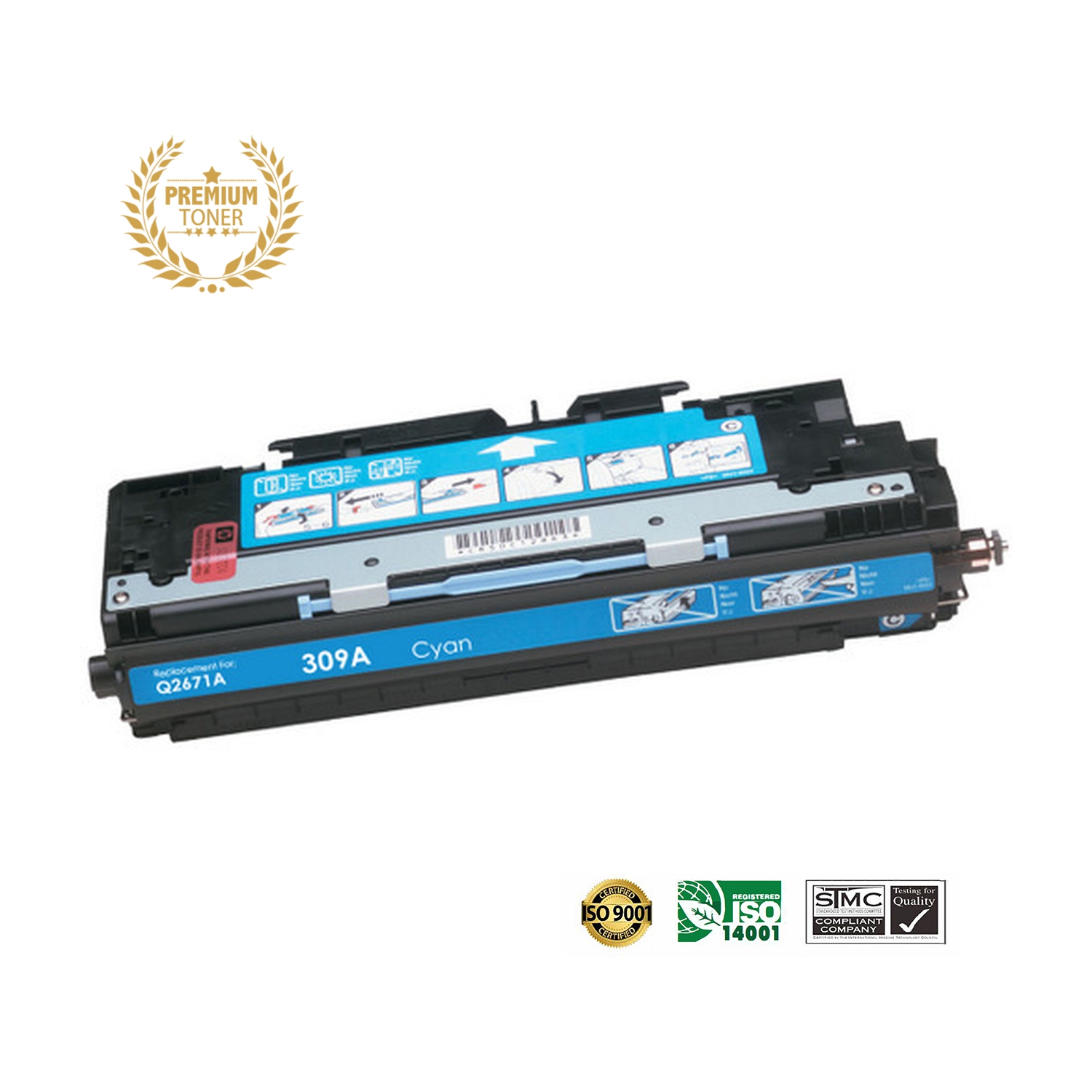 Ultra Toner™ Superior HP 309A Cyan Toner Cartridge Premium Quality！