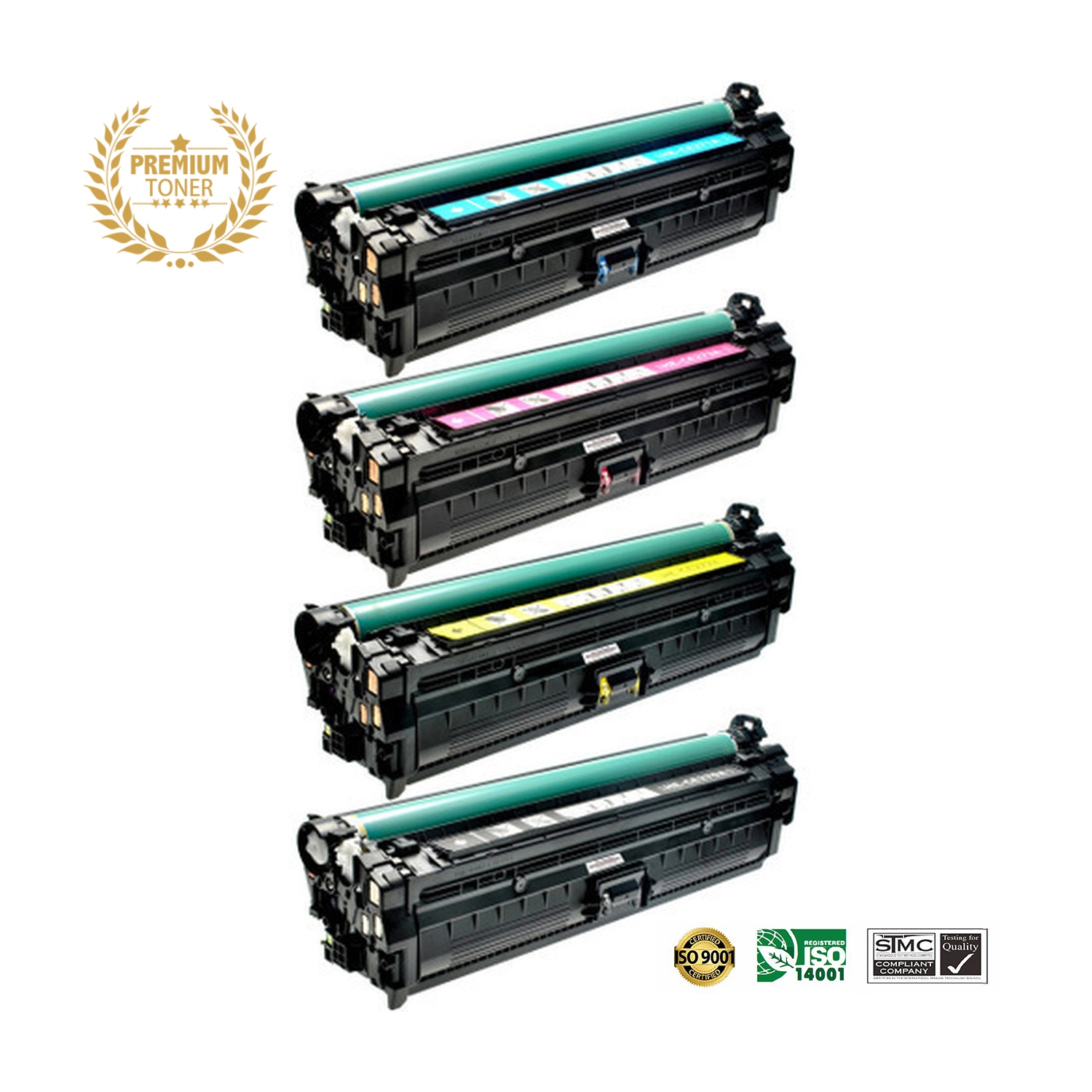 Ultra Toner™ 4 COLORS COMBO - Remanufactured HP 650A BK/M/Y/C Toner Cartridge！