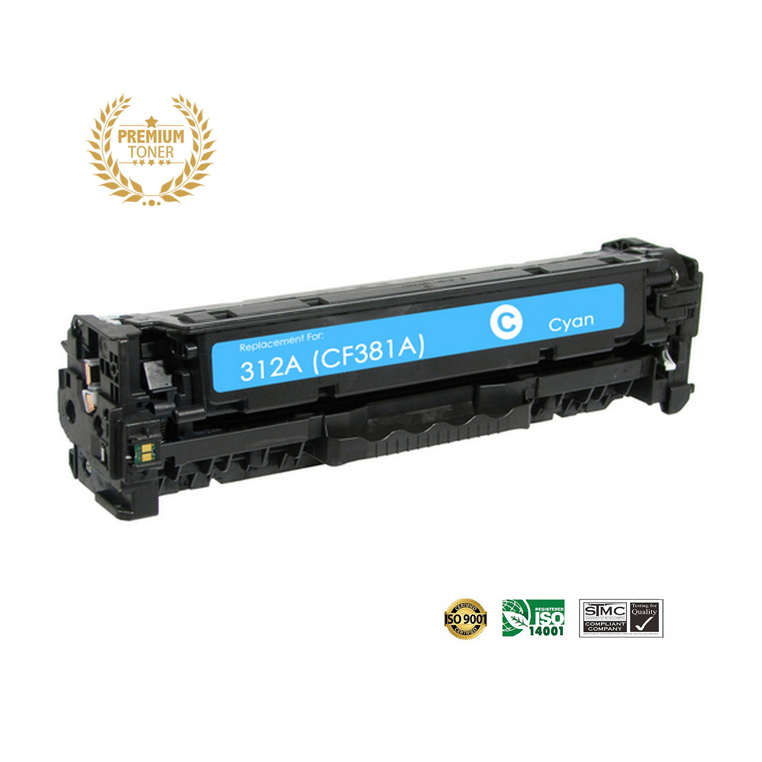 Ultra Toner™ Superior HP 312A Cyan Toner Cartridge Premium Quality！