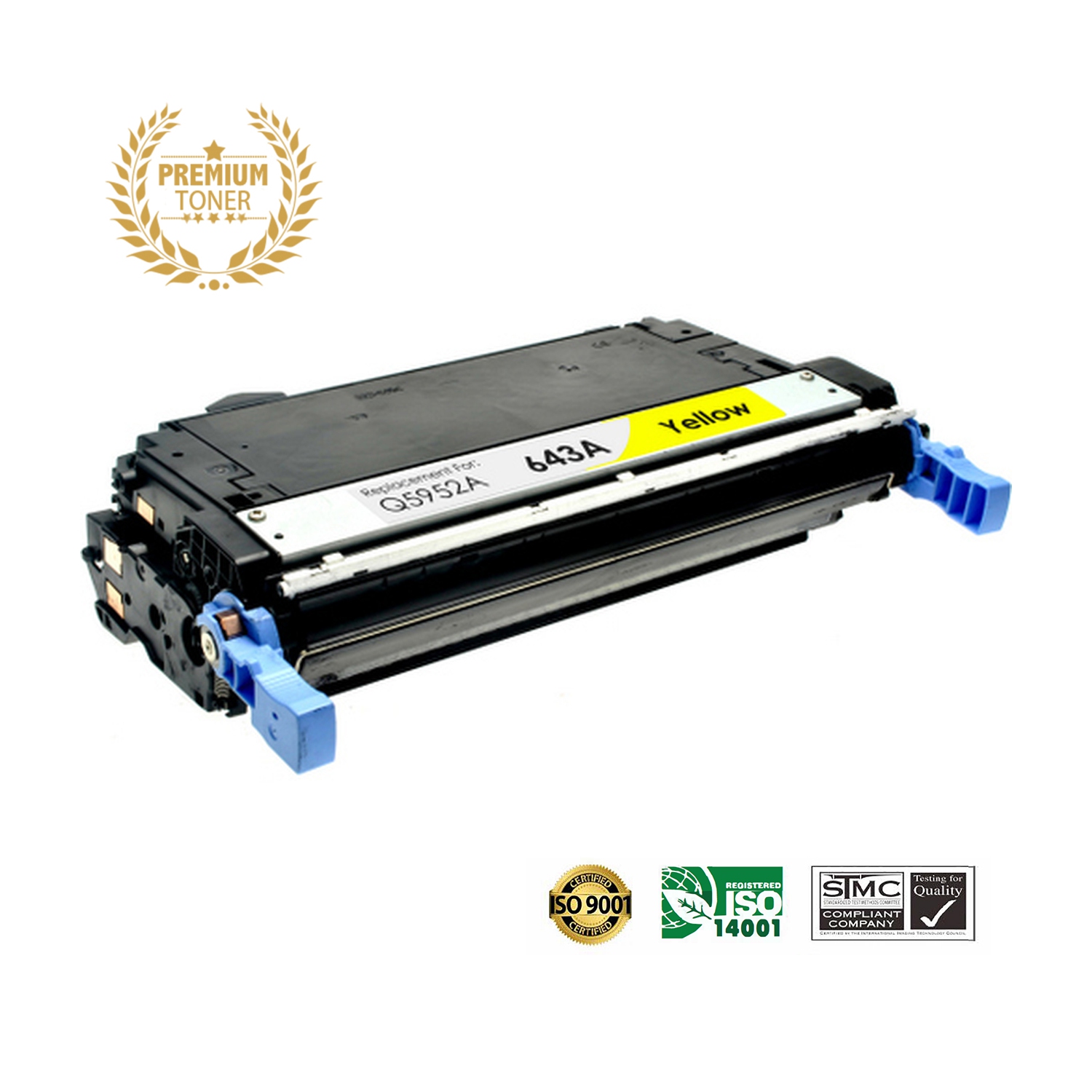 Ultra Toner™ Superior HP 643A Yellow Toner Cartridge Premium Quality！