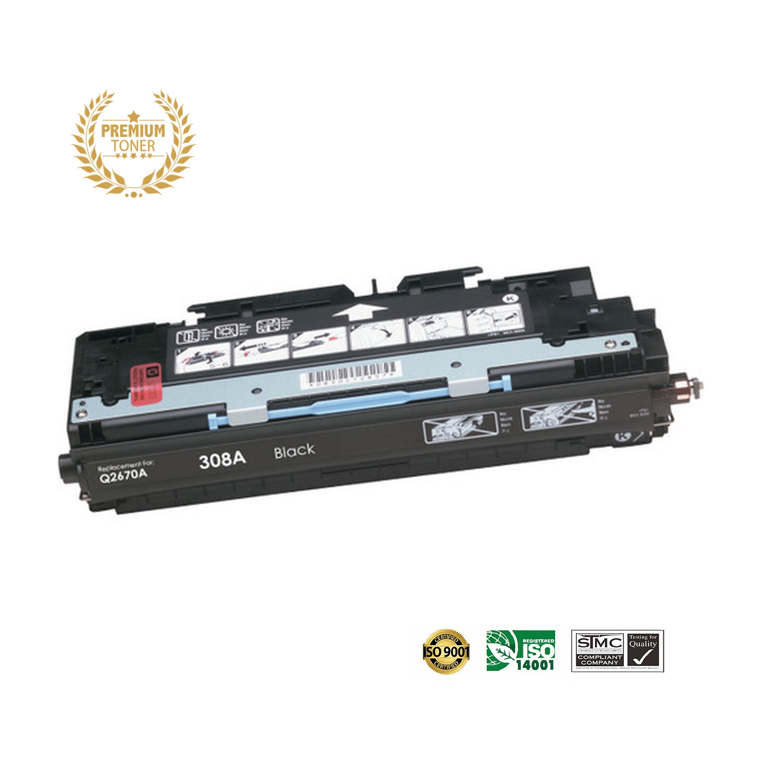 Ultra Toner™ Superior HP 308A (Q2670A) Black Toner Cartridge Premium Quality！