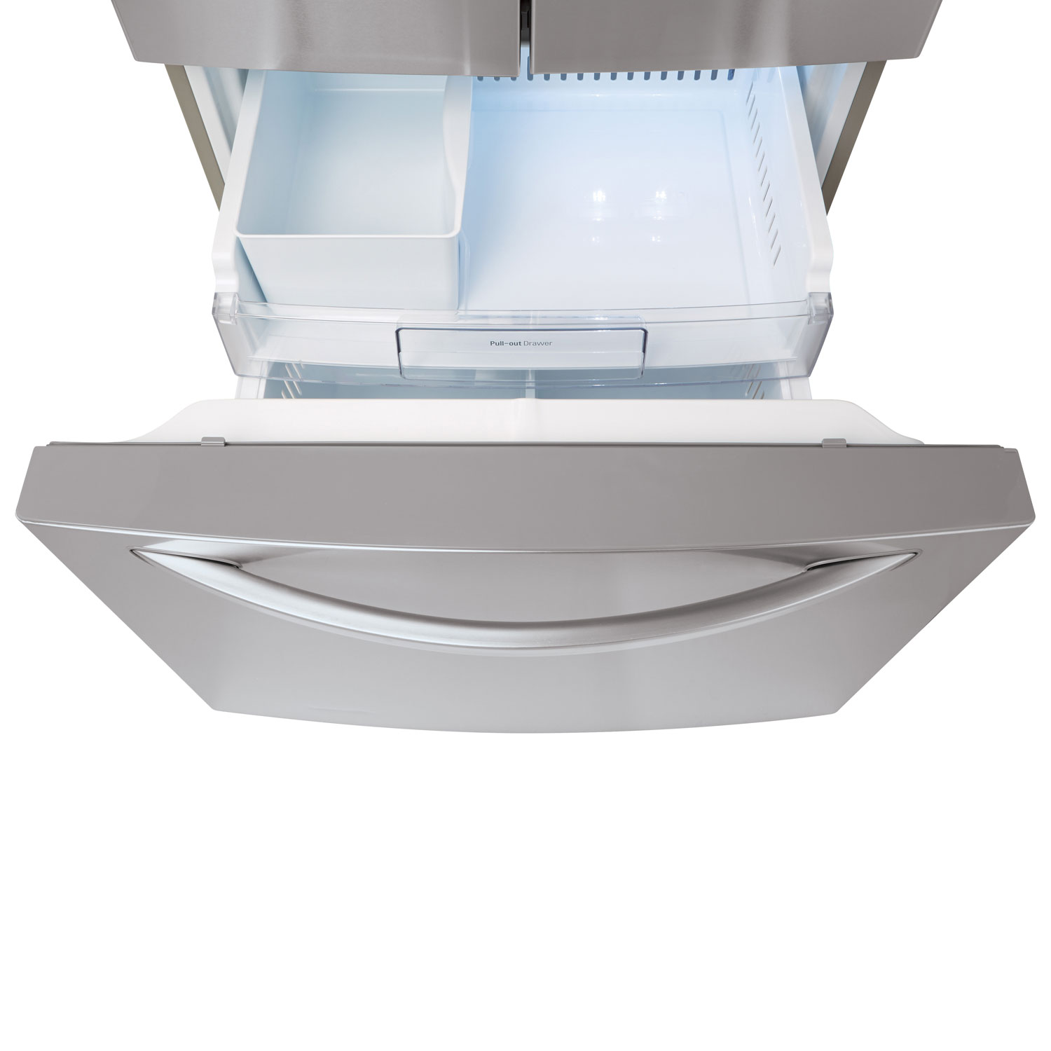 Réfrigérateur à deux portes de 21,8 pi³ et 30 po avec distributeur d'eau de LG - Inox