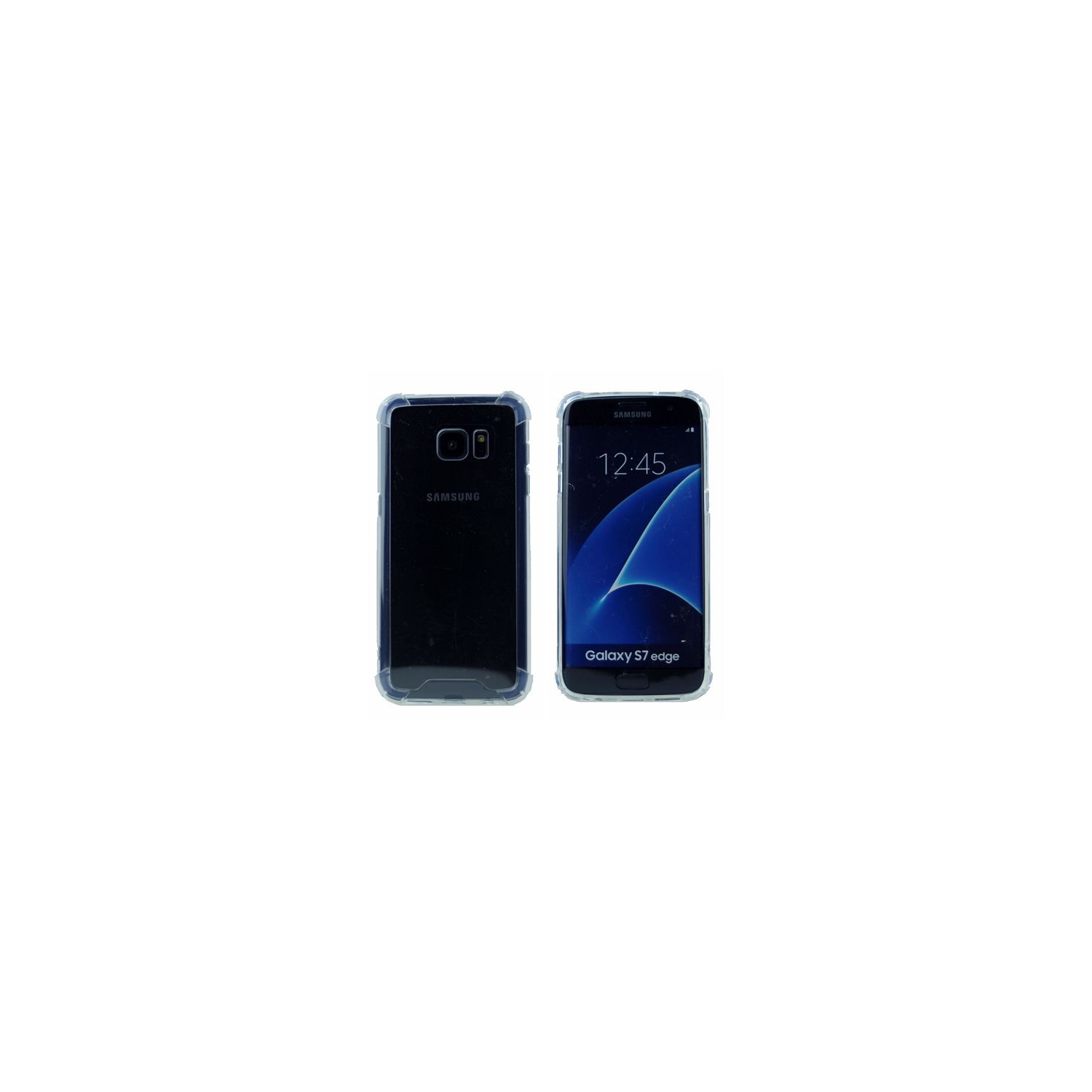 Couverture rigide transparente transparente TPU pour Samsung S7 Edge, transparente