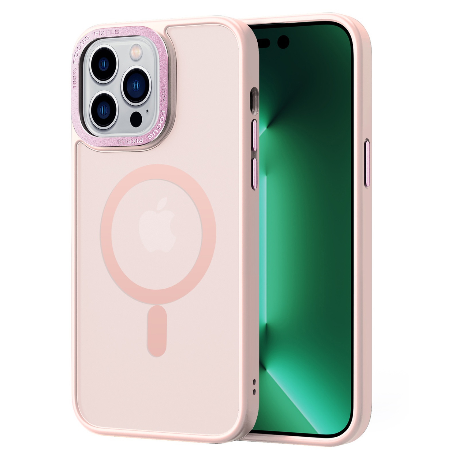TopSave Strong Magnetic Compatible with MagSafe, Translucent Matte Slim Protective Case with Raised Camera Lens and Metallic Trim For iPhone 16 Plus,