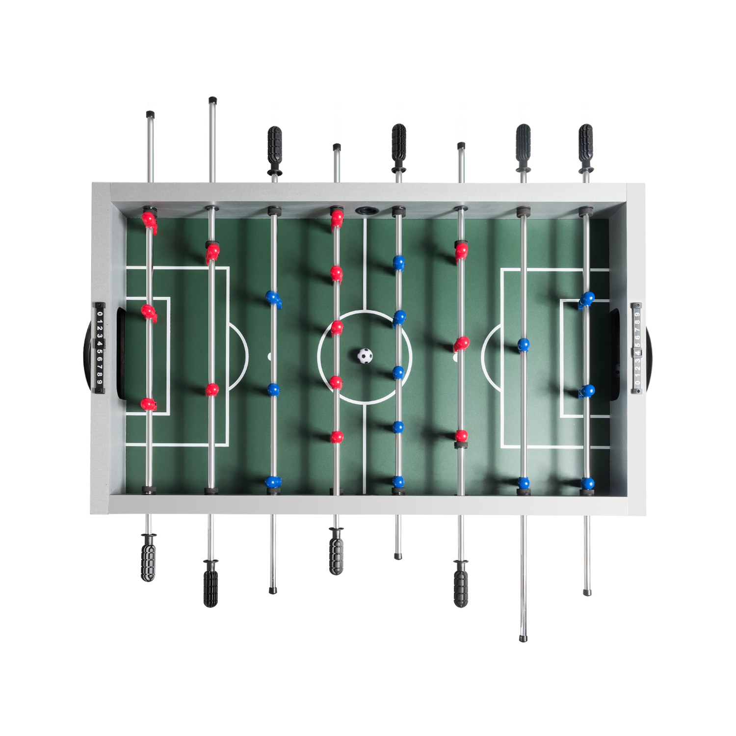 Gymax 48'' Competition Sized Wooden Soccer Football Table Adults & Kids Home Recreation