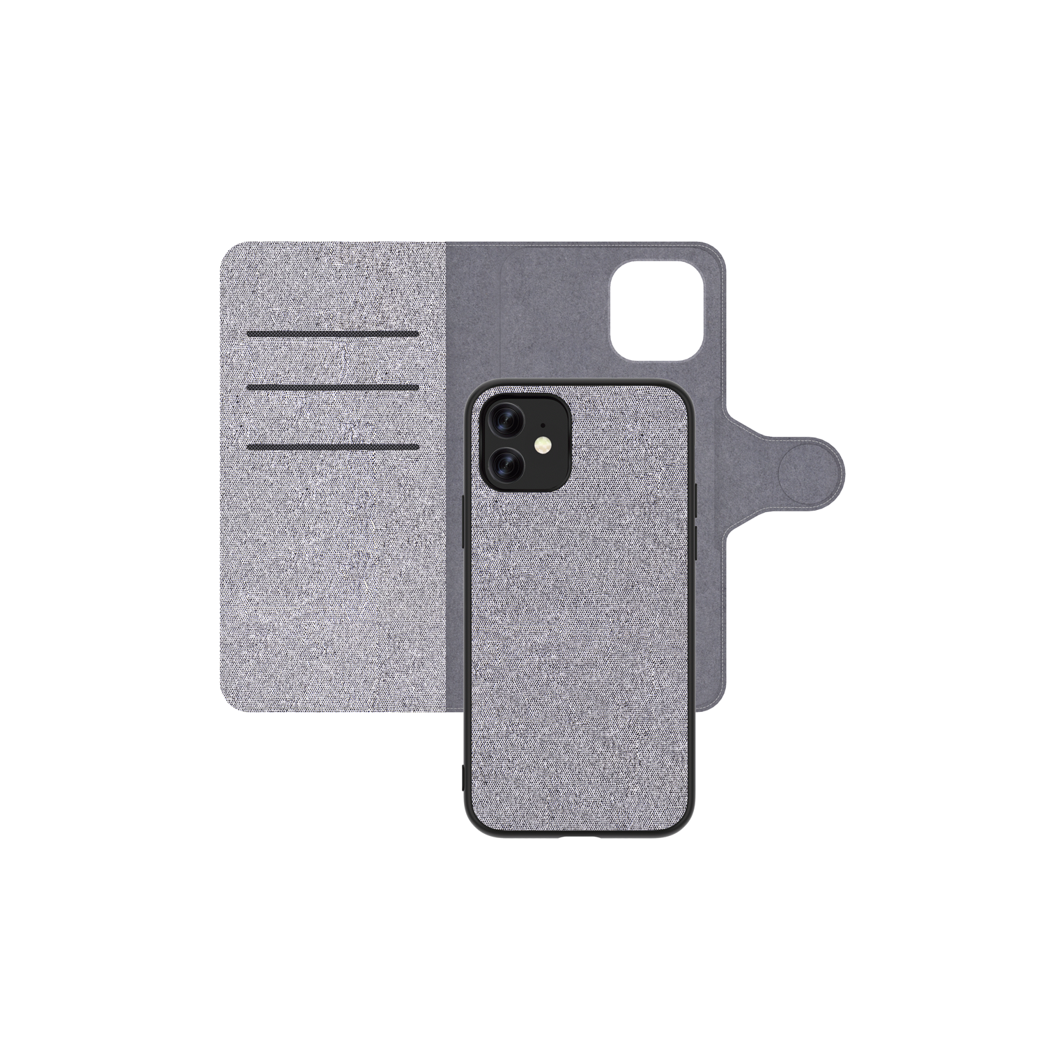 AXS 2-in-1 Slim LUXFolio Magnetic Case for Apple iPhone XR/11 | Glacier Grey