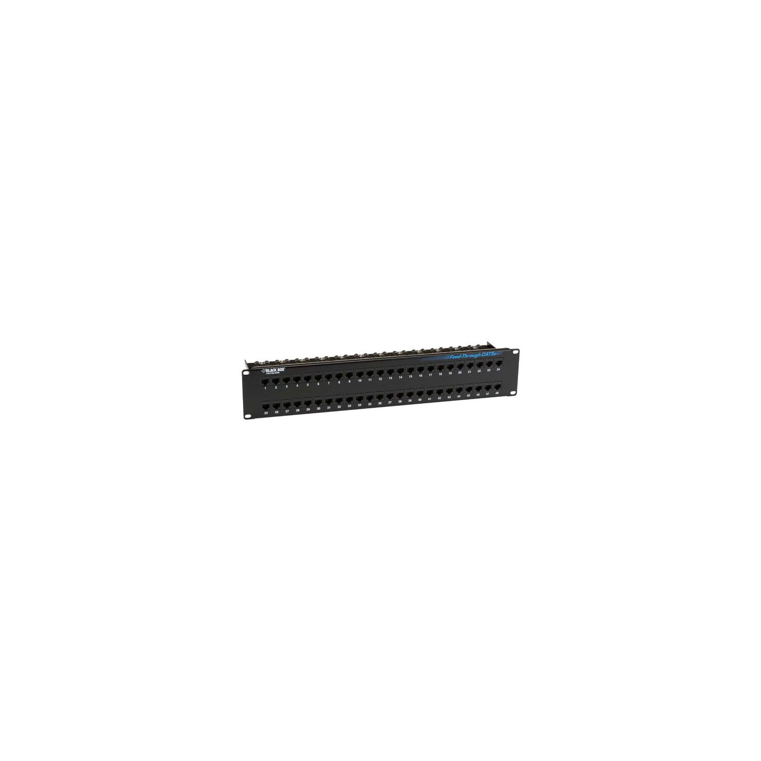BLACK BOX THROUGH PATCH PANEL, UNSHIELD JPM810A-R2