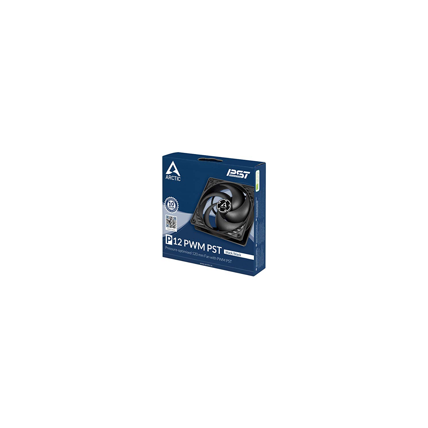 Arctic ACFAN00120A Pressure-Optimized 120 mm Fan with PWM and PST, Black