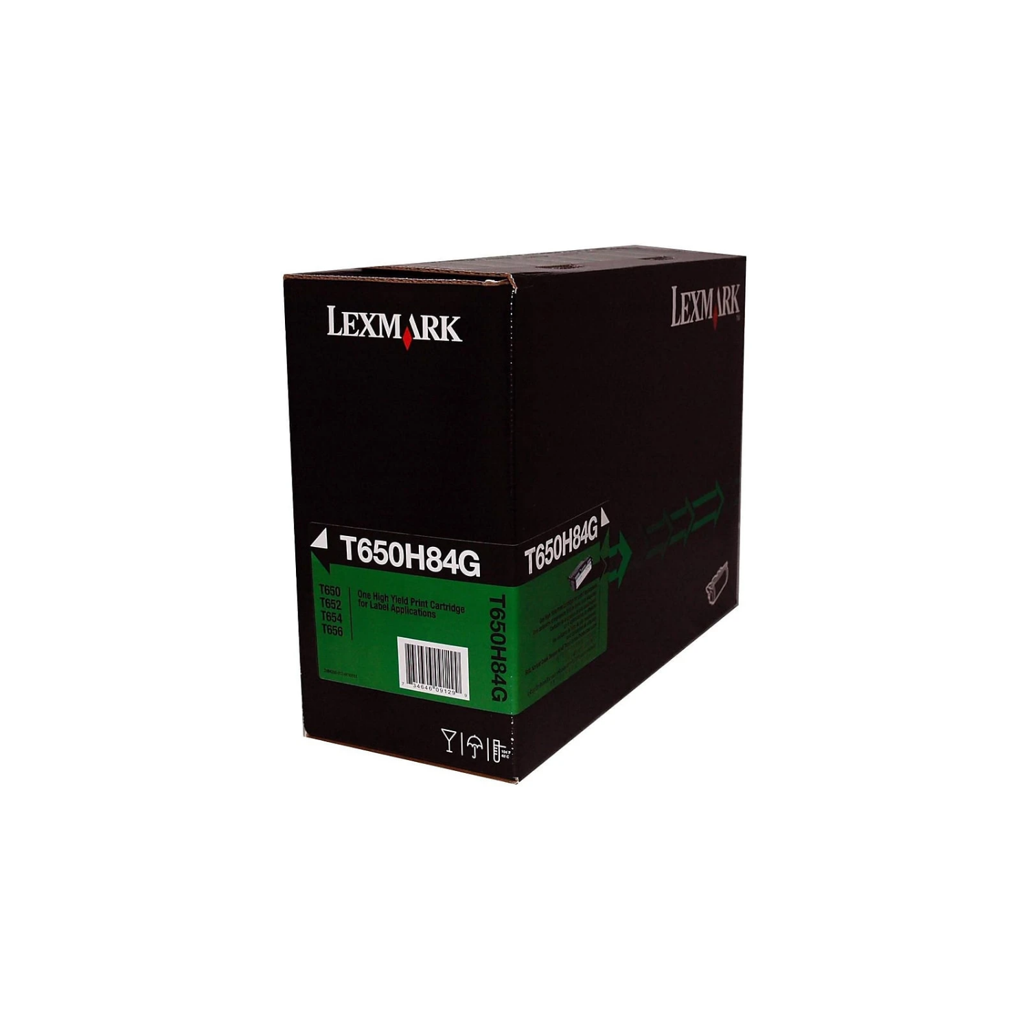 Lexmark T650H84G Noire, Cartouche d’origine Haut rendement *** Reconditionnée par Lexmark ***, Pour: T650, T652, T654 Series