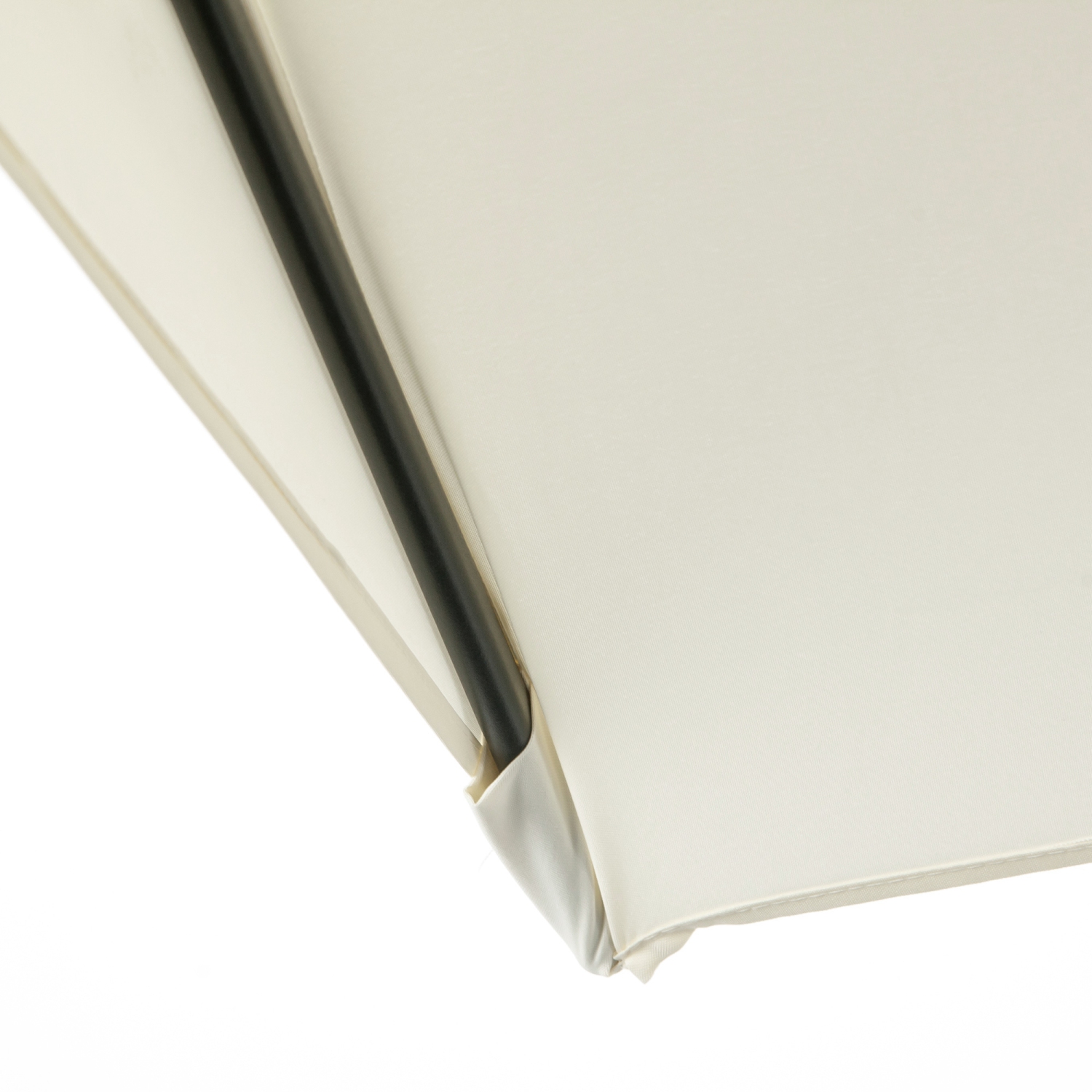 Demi-parasol extérieur Outsunny 8&nbsp;pi Parasol extérieur balcon Pare-soleil extérieur fenêtre extérieur 5 côtes beige