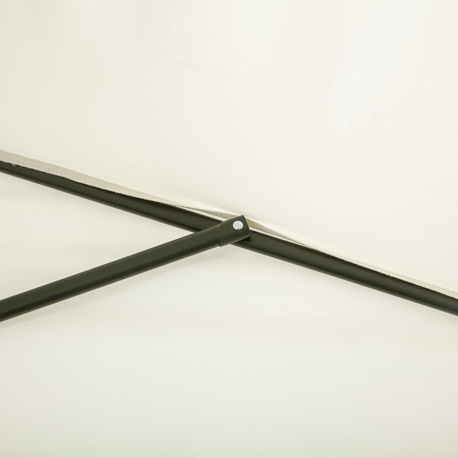 Demi-parasol extérieur Outsunny 8&nbsp;pi Parasol extérieur balcon Pare-soleil extérieur fenêtre extérieur 5 côtes beige