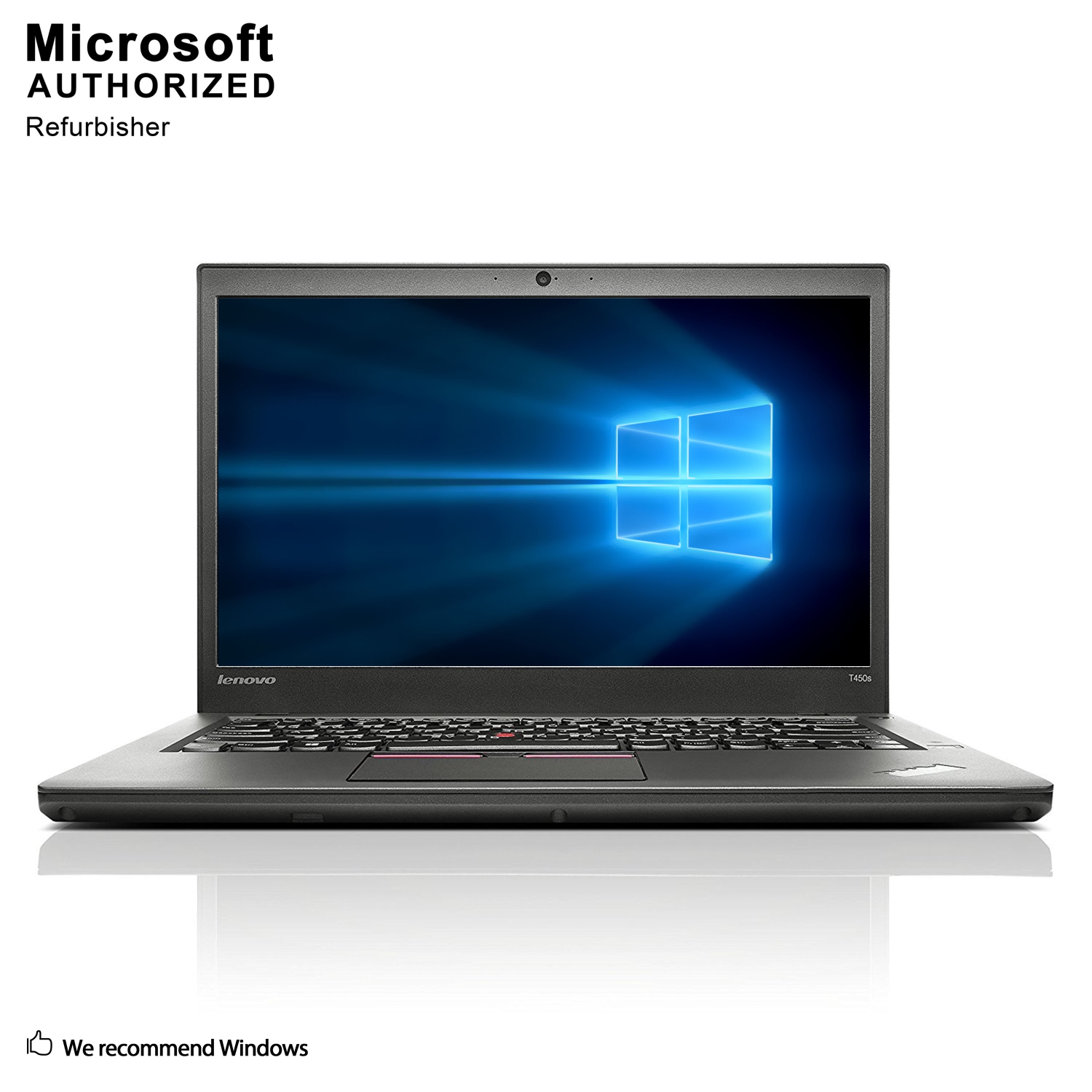 Refurbished (Excellent) - Lenovo ThinkPad T450s 14" Laptop, Intel Core i5 5300U up to 2.9G, 12G DDR3L, 1T SSD, Win10 Home 64 Bit (EN/FR/ES)