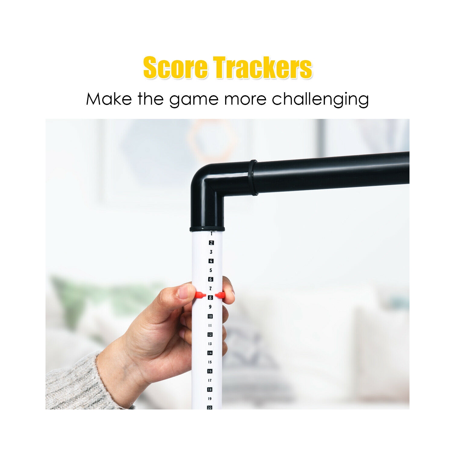 Gymax Ladder Ball Toss Game Set Indoor Outdoor W/6 Bolas Score Tracker Carrying Bag