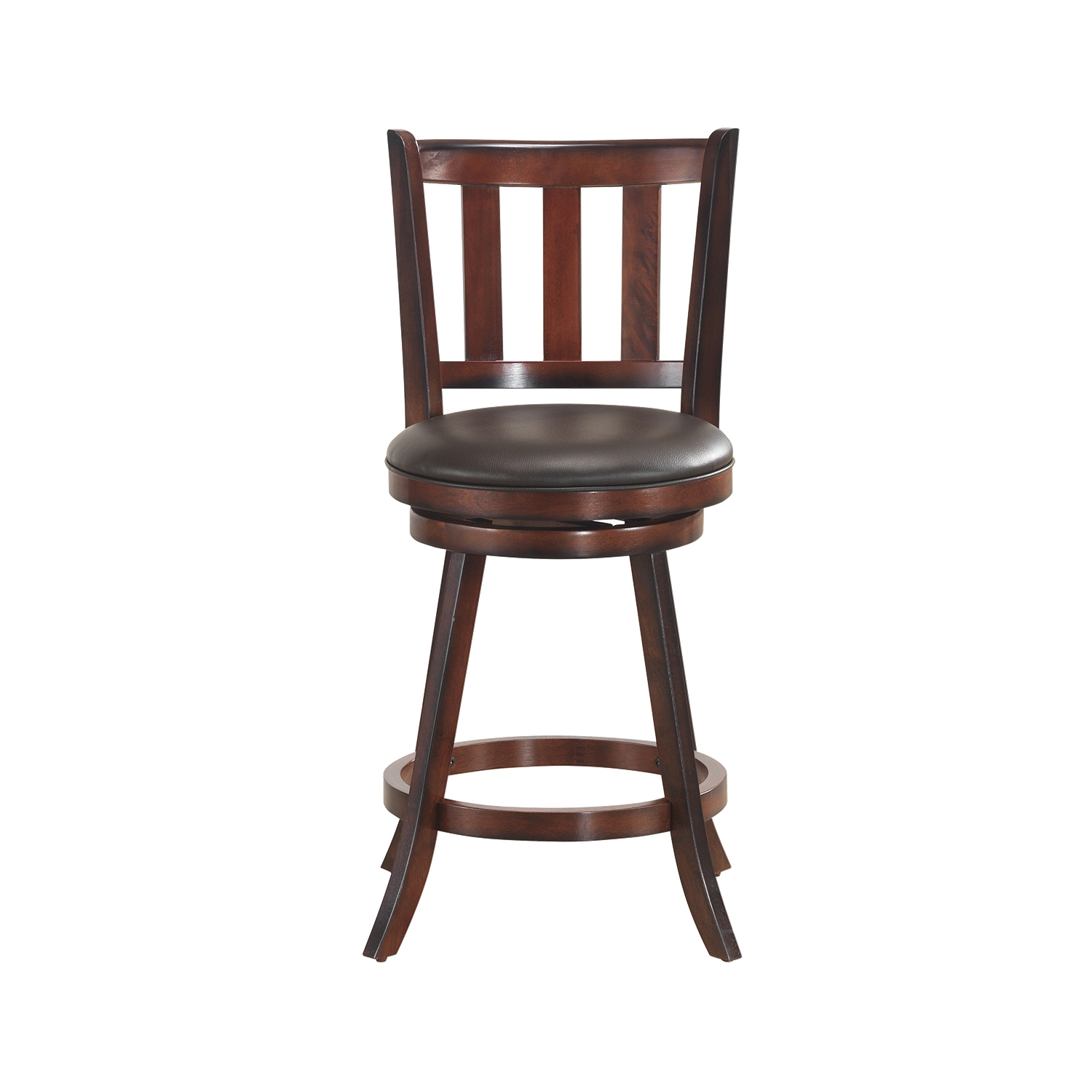 Costway Set of 4 25'' Swivel Bar stool Leather Padded Dining Kitchen Pub Bistro Chair
