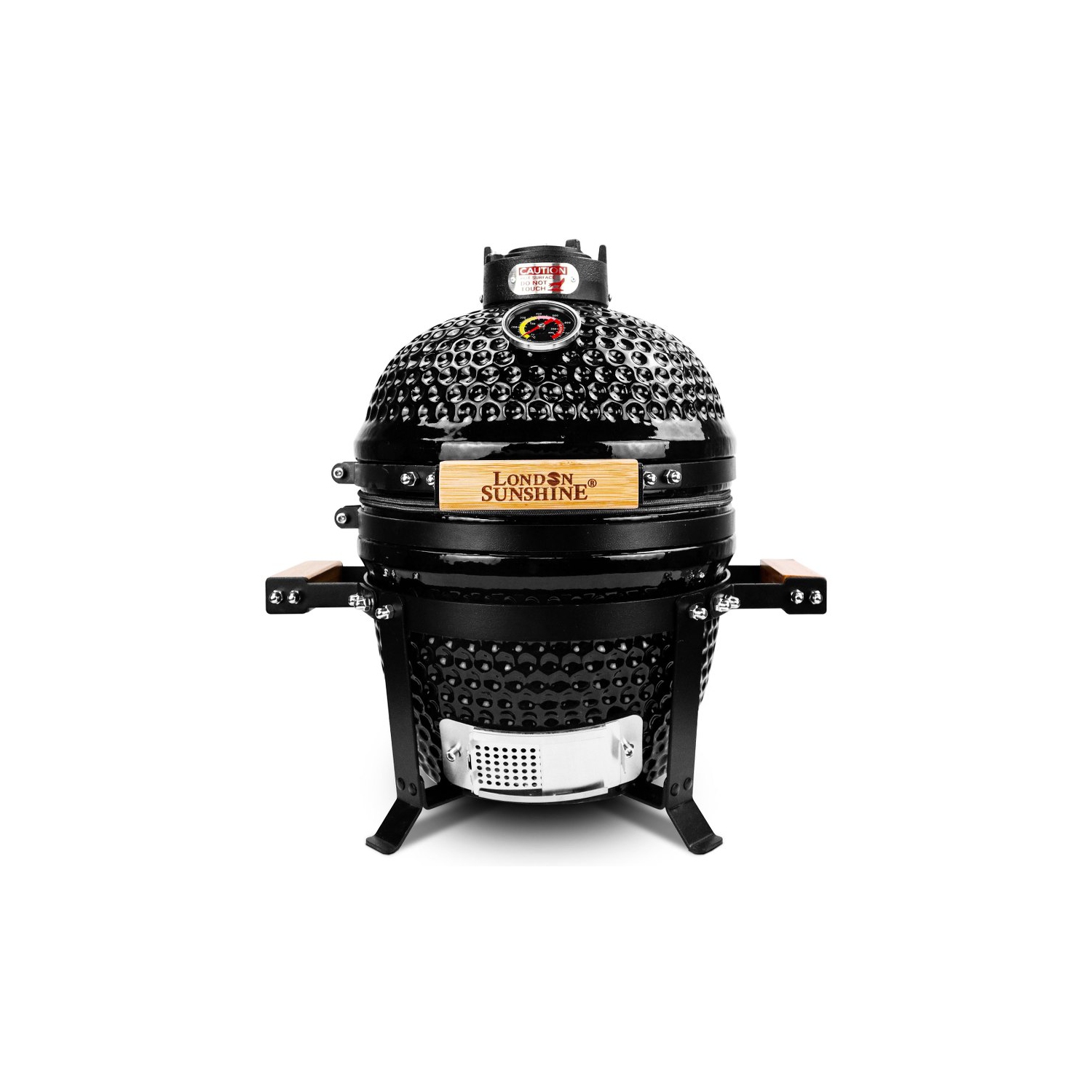 London Sunshine Ceramic Kamado Charcoal BBQ Griller - 13 inch Cadet Series