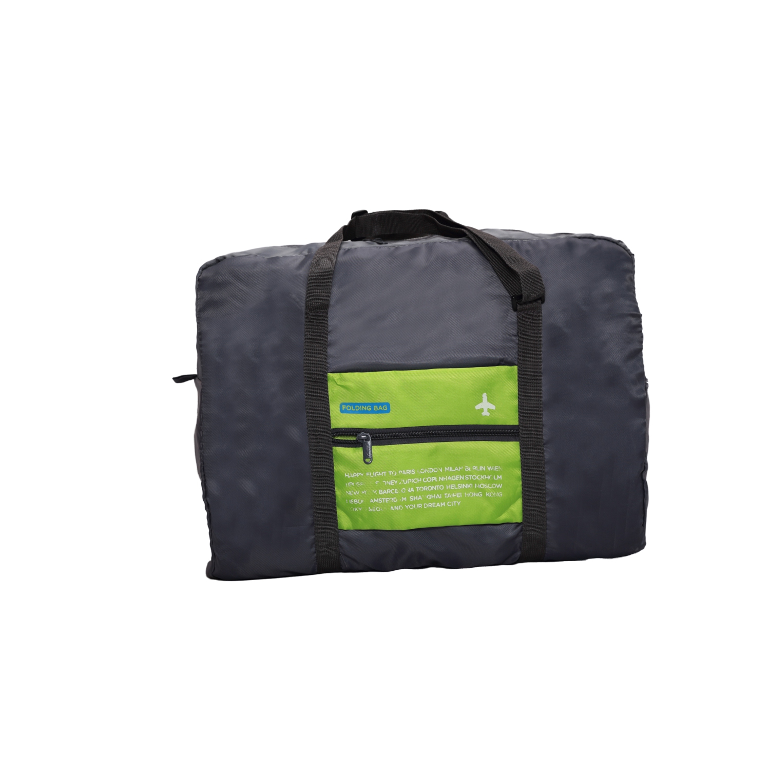 Stimula Lifestyle - Foldable Waterproof Travel Backpack Bag for Luggage Suitcase 32 Litres Grey Green Carry On compatible with Rimowa Samsonite Tumi