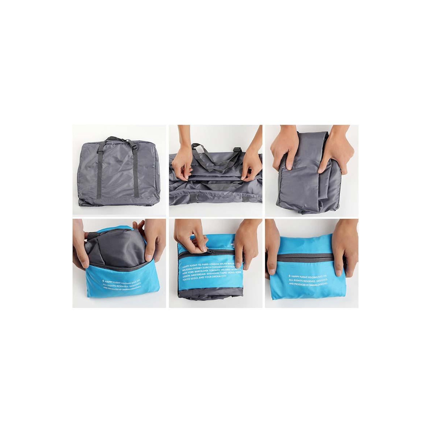 Stimula Lifestyle - Sac à dos de voyage étanche pliable pour valise valise Valise de 32 litres Gris orange Bagage de cabine compatible avec Rimowa