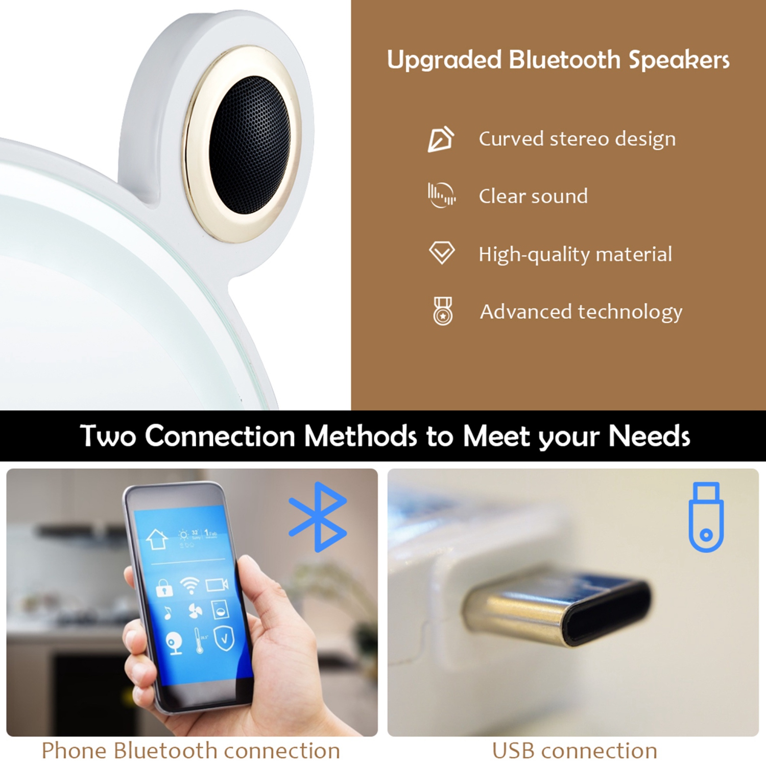 Ensemble de table de pansement de vanité avec miroir de gradation d’écrantouch