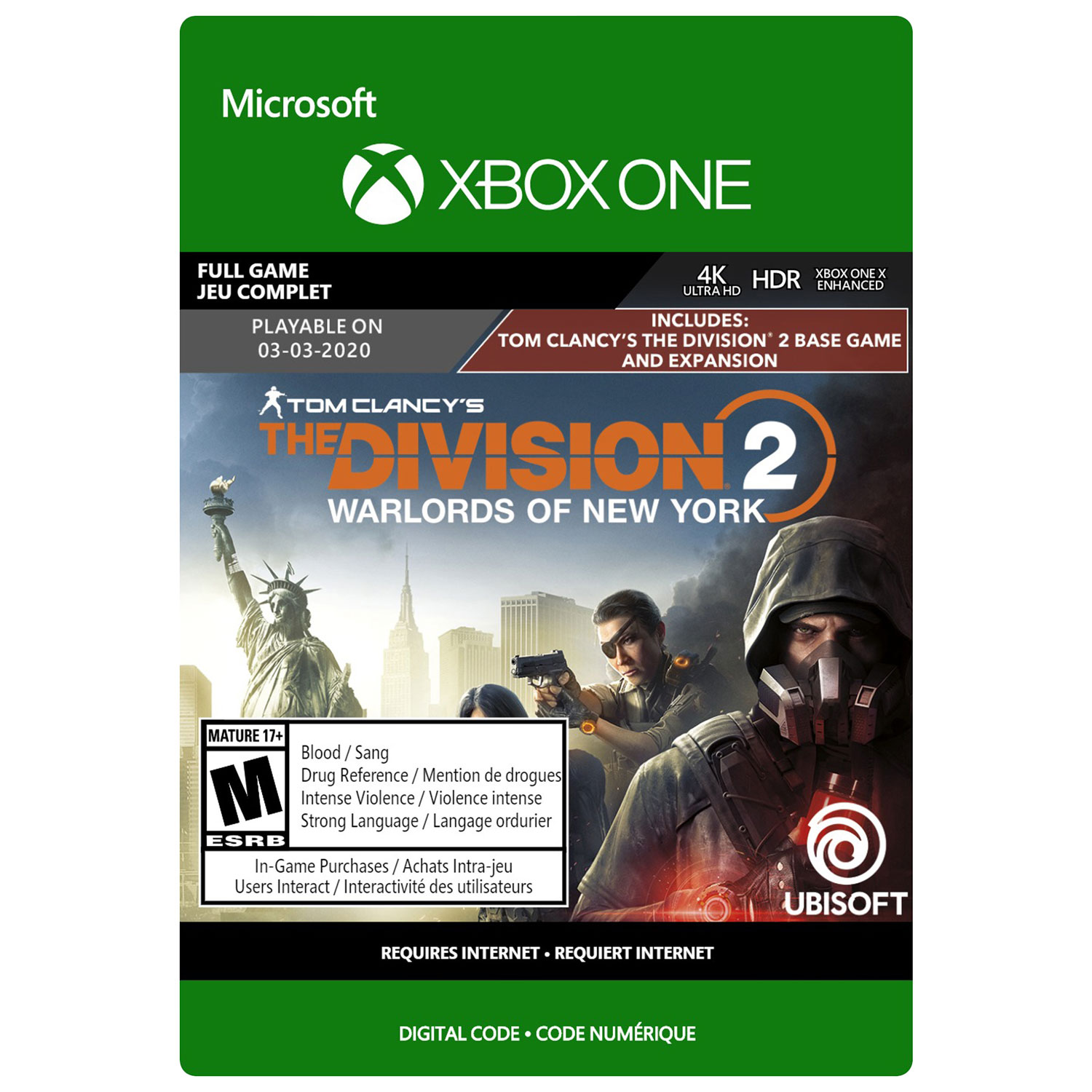 the division xbox one digital download