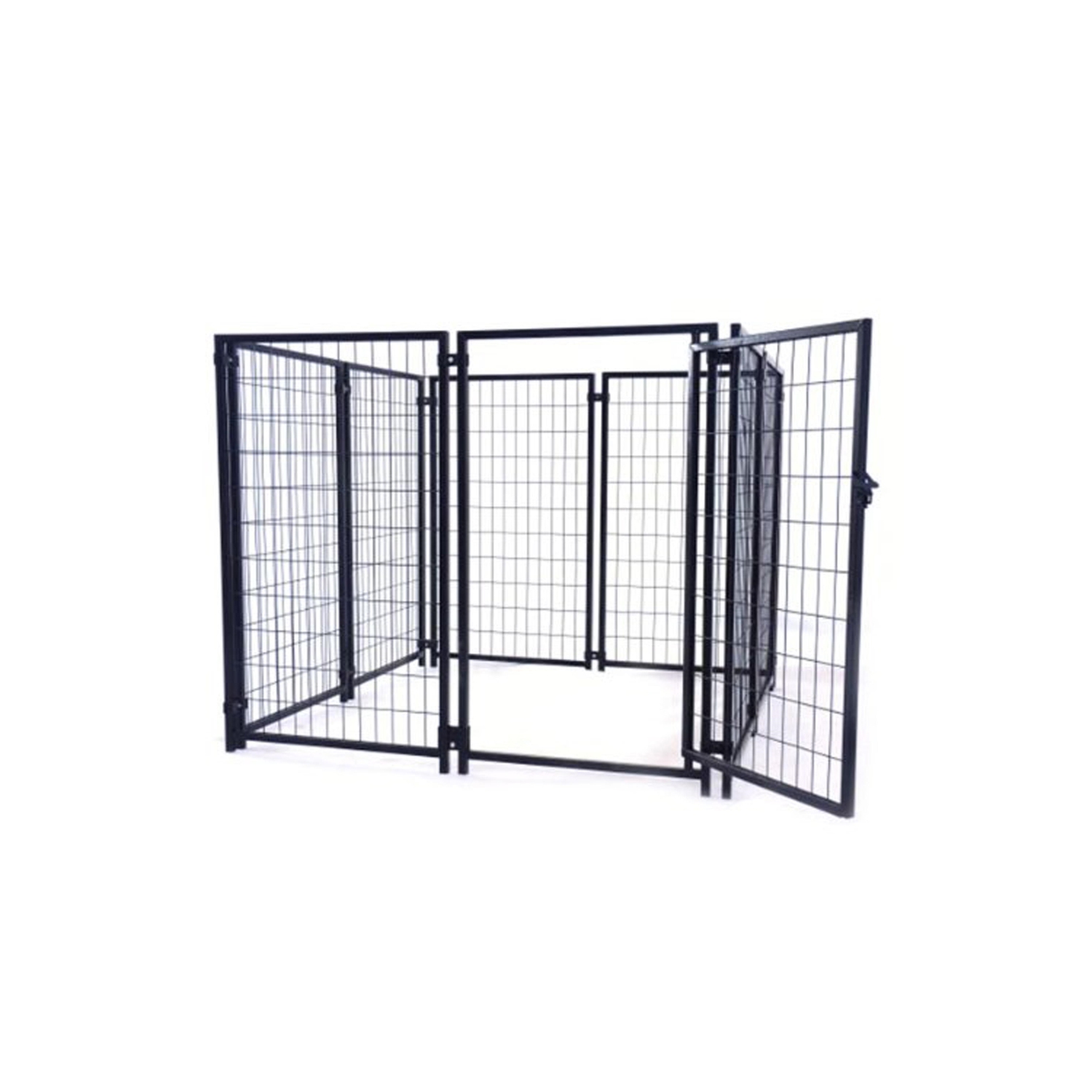 ALEKO® 5'x5'x4' Dog Kennel Heavy Duty Pet Playpen Chain Link Dog Exercise Pen Cat Fence