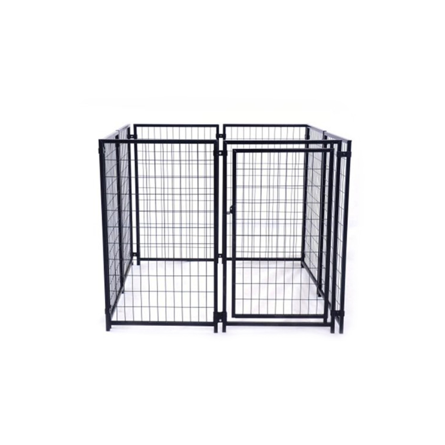 ALEKO® 5'x5'x4' Dog Kennel Heavy Duty Pet Playpen Chain Link Dog Exercise Pen Cat Fence