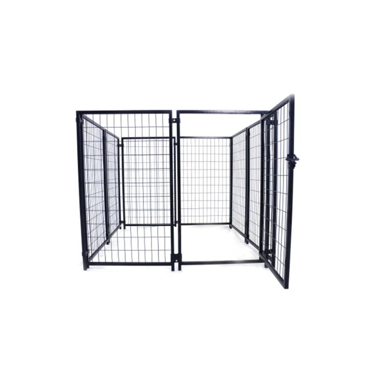 ALEKO® 5'x5'x4' Dog Kennel Heavy Duty Pet Playpen Chain Link Dog Exercise Pen Cat Fence