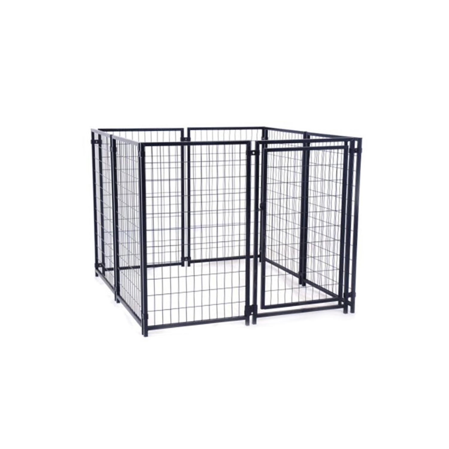 ALEKO® 5'x5'x4' Dog Kennel Heavy Duty Pet Playpen Chain Link Dog Exercise Pen Cat Fence