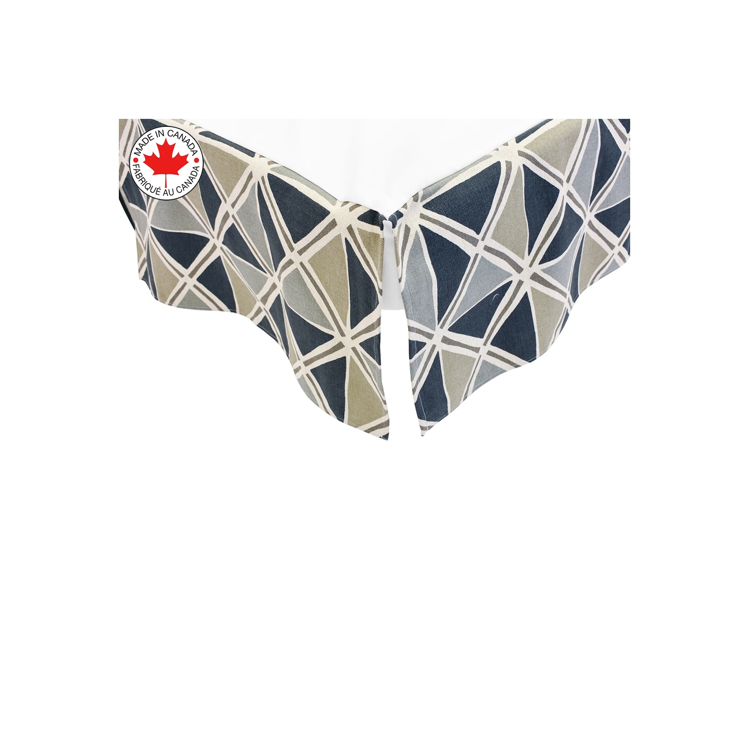 BEBELELO- BABY CRIB BEDDING - 4 PIECE GRAY AND BEIGE BABY WITH A PATTERN OF TRIANGLES