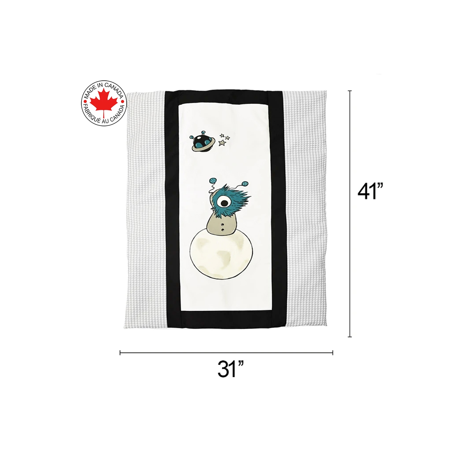 Bebelelo - Nursery Baby Bedding Set-7 piece-Crazy blue in space