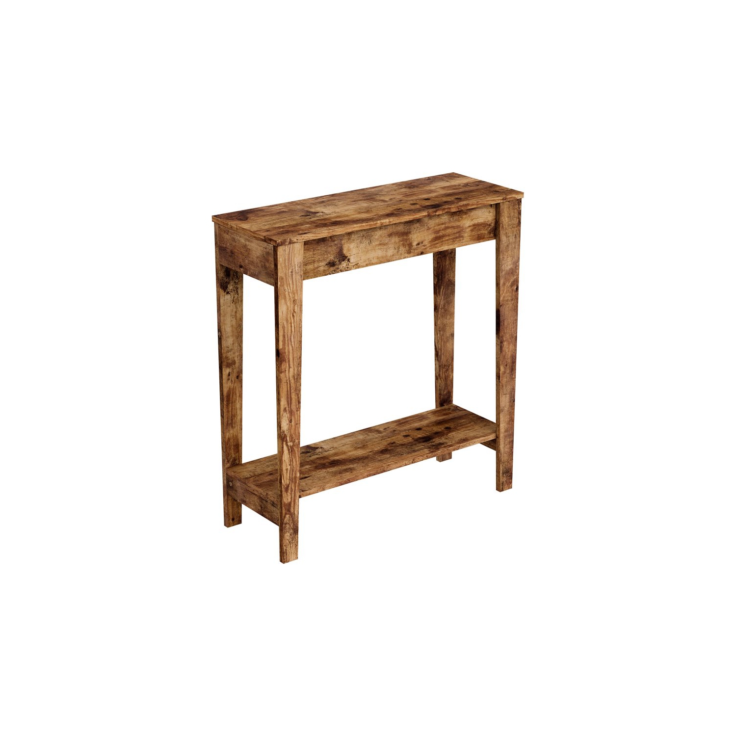 Console Table 31L Brown Reclaimed Wood 1 Shelf
