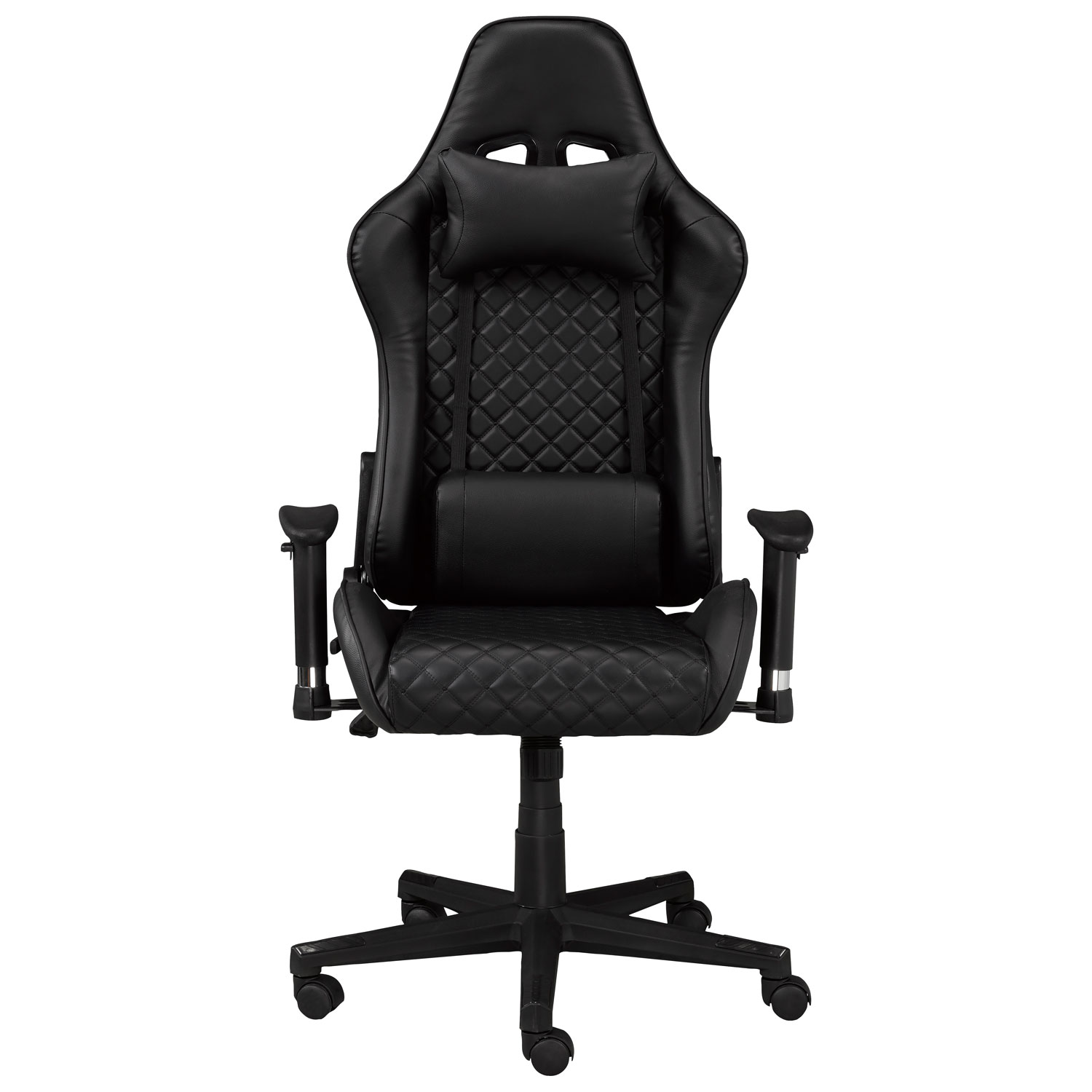 brassex fresno fabric gaming chair with tilt and recline