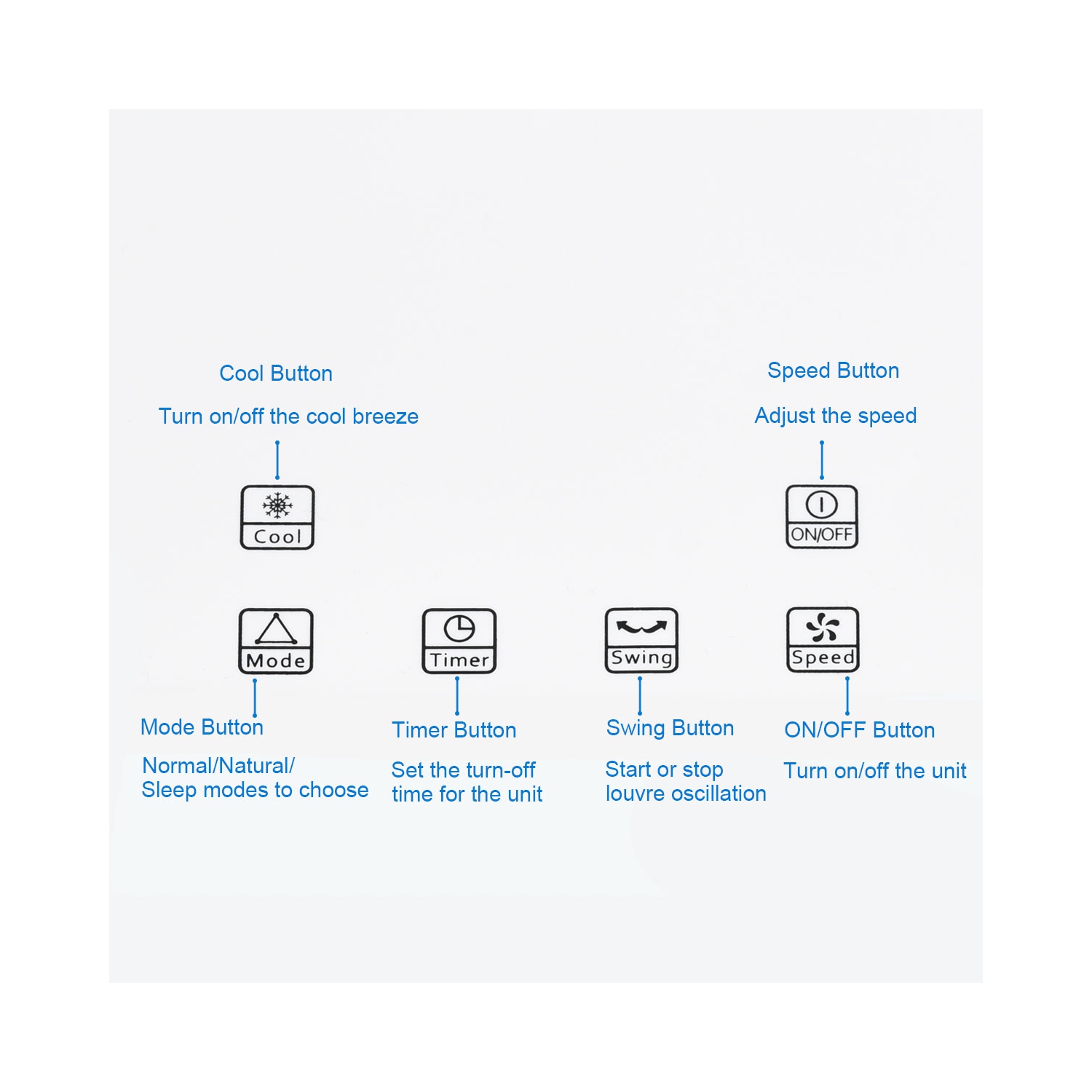 Ventilateur et humidificateur d'air mobile à évaporation avec filtre et télécommande
