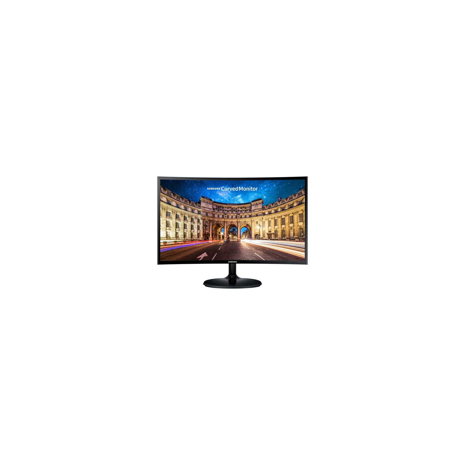 Refurbished (Good) - Samsung 24" 1080p HD 60Hz 4ms Curved LED Monitor (LC24F390FHNXZA)