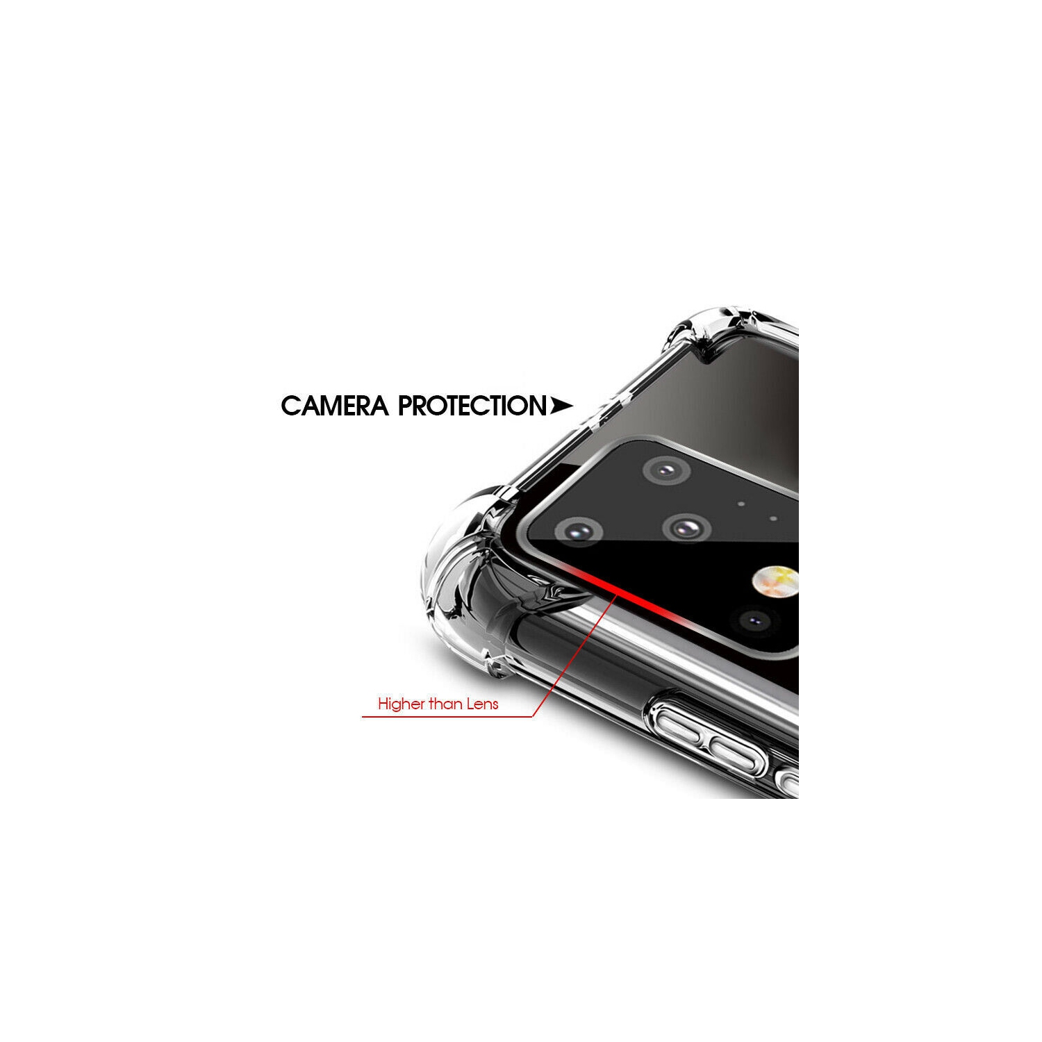 Étui pare-chocs en TPUR souple transparent pour Galaxy S20 PLUS de Samsung