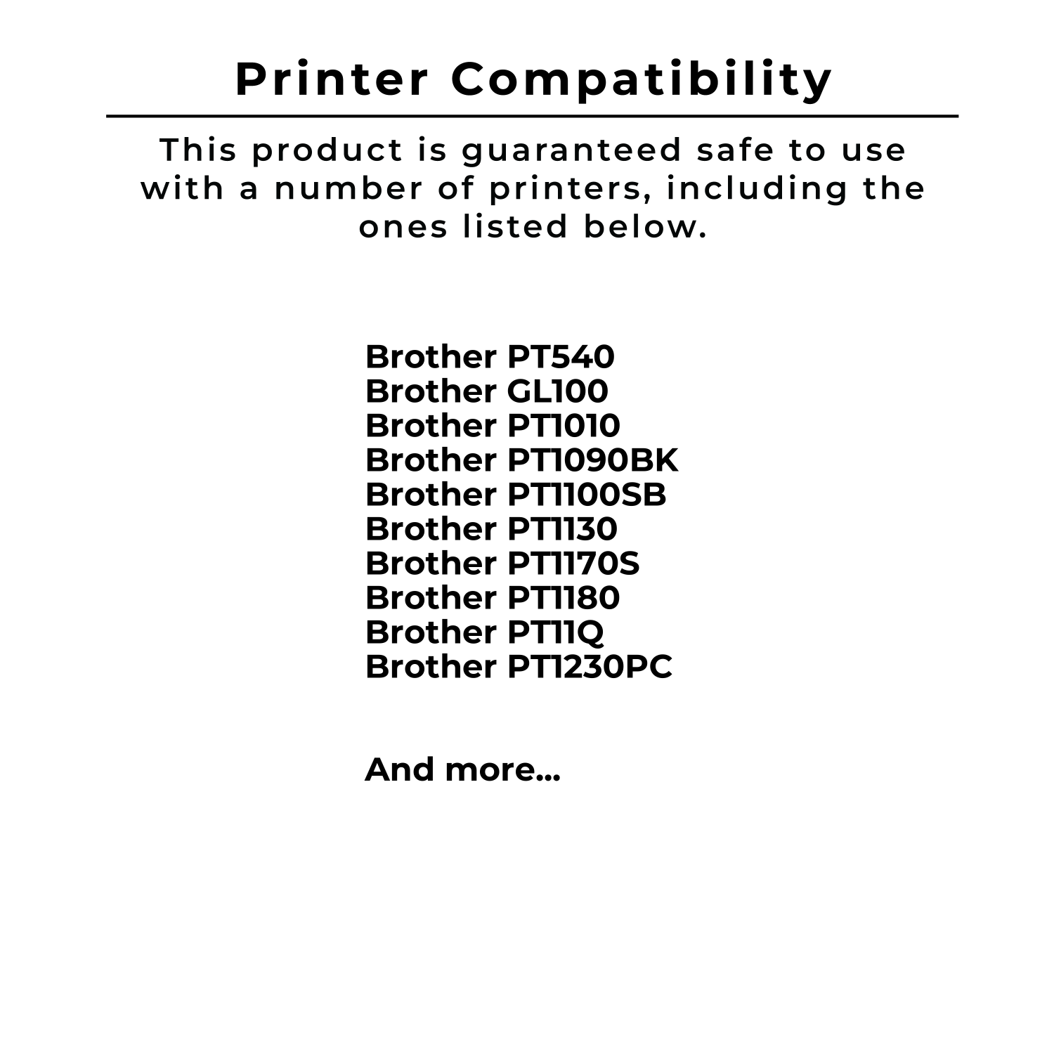 Compatible avec Zoomtoner BROTHER TZE-241 Black sur étiquette blanche