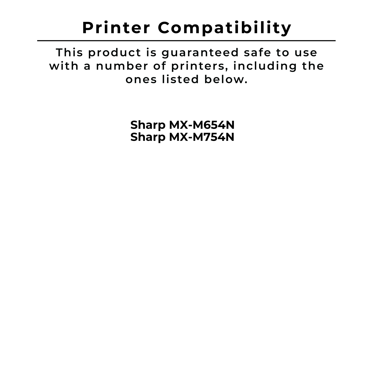 ~tout nouveau Cartouche de toner laser Sharp MX-754NT noir