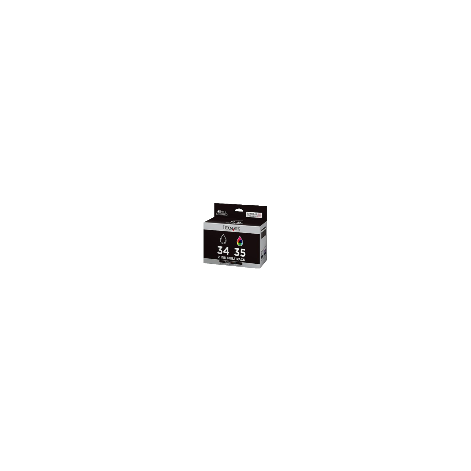 ~Brand New Original LEXMARK 18C0034 / 18C0035 High Yield Ink / Inkjet Cartridge Combo Black Tri-Color