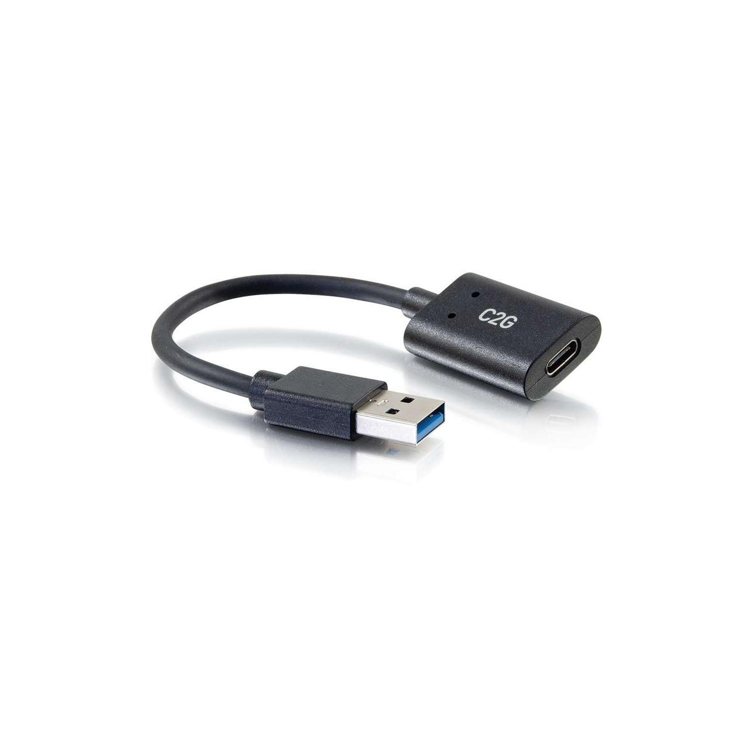 C2G 6in USB C USB A SuperSpeed USB 5Gbps Adapter Converter - Female to Male