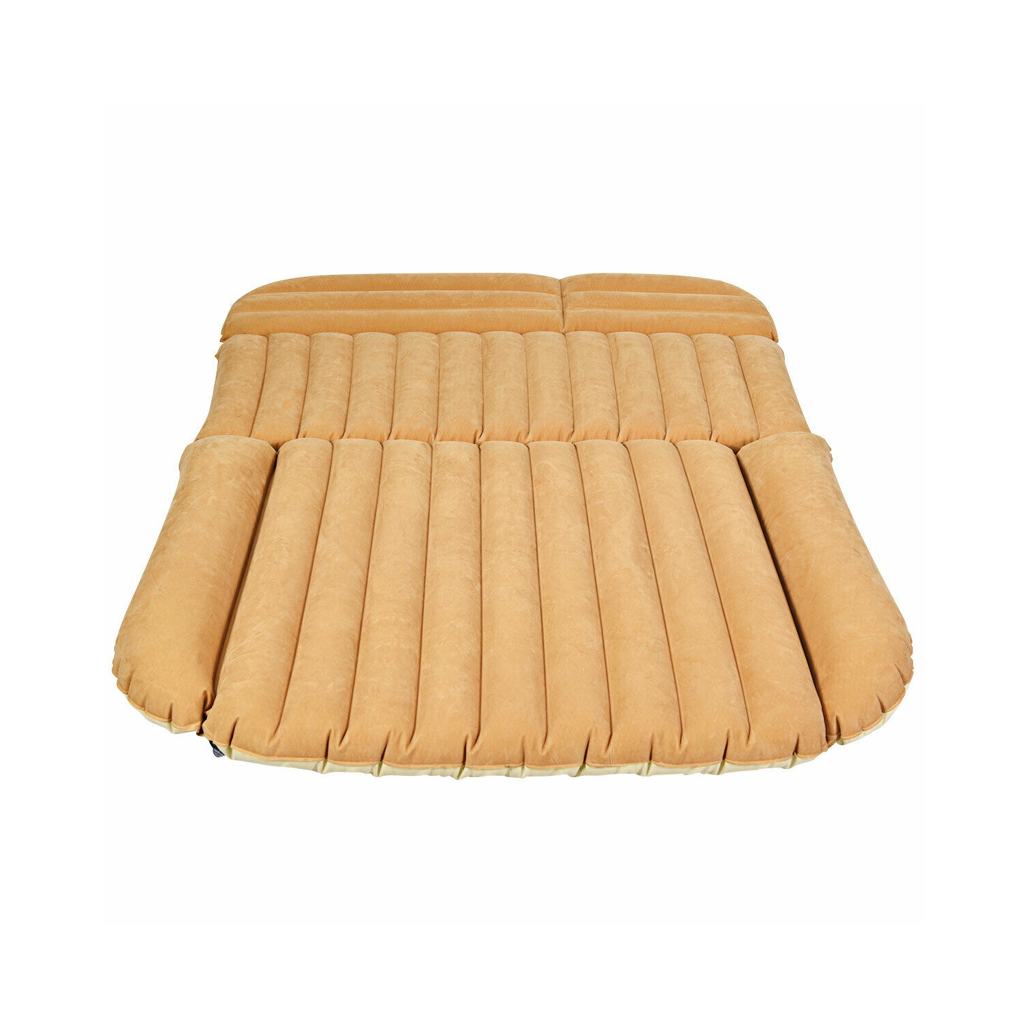 Gymax Inflatable SUV Air Backseat Mattress Flocking Travel Pad w/Pump Camping Travel