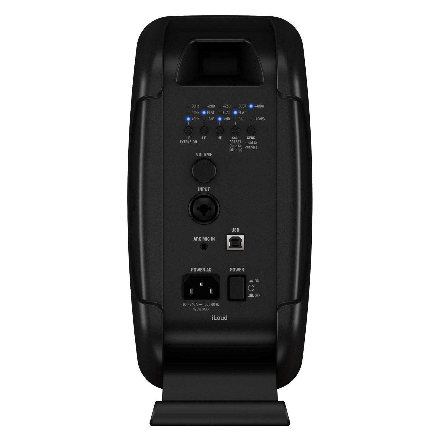 IK Multimedia iLoud MTM Moniteur de studio compact DSP haute résolution avec micro de mesure ARC