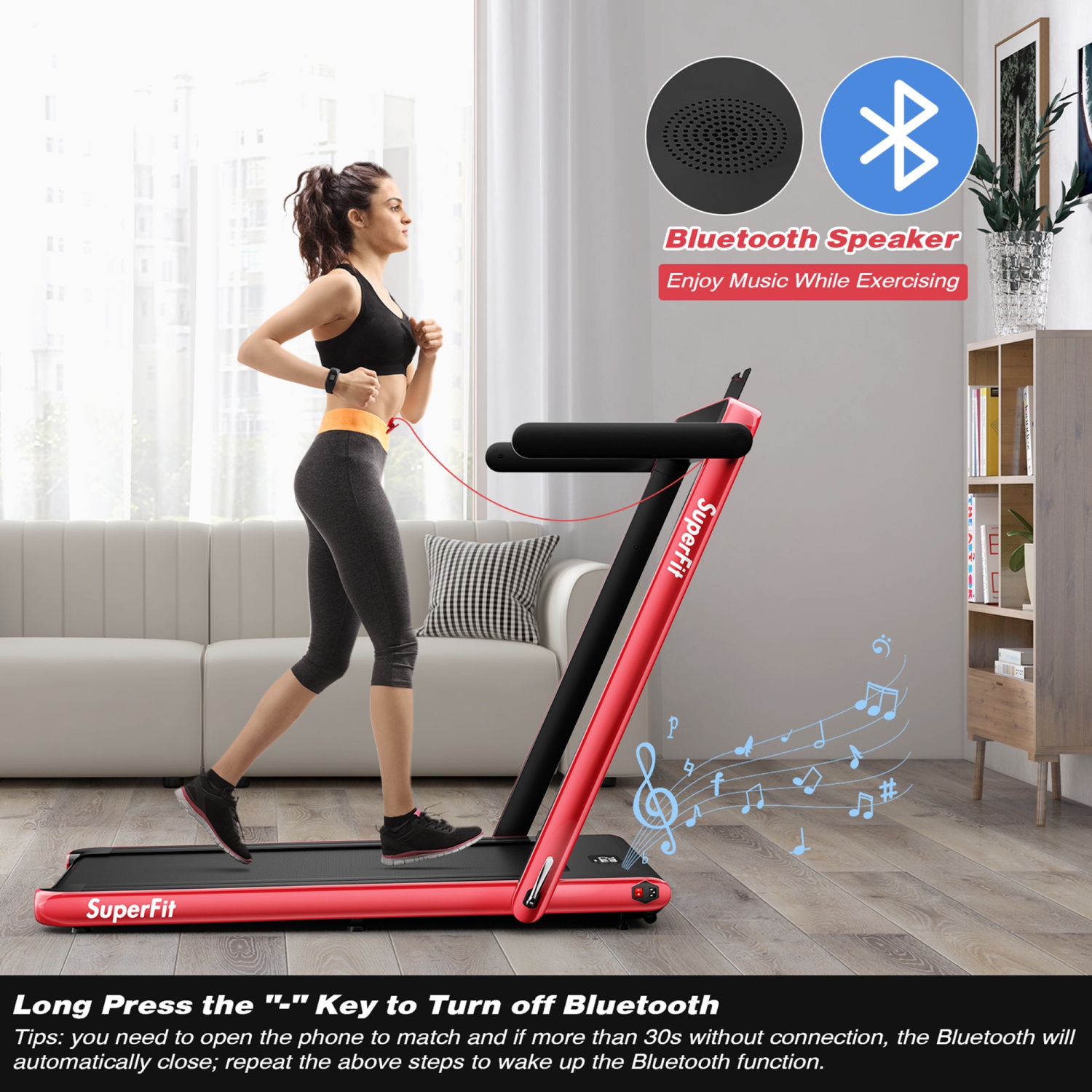 Gymax 2.25HP Folding Treadmill