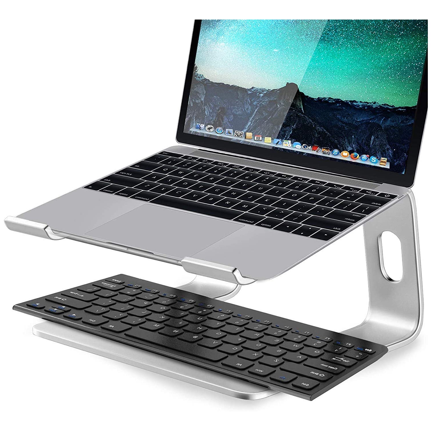 Support Ordinateur Portable Universel S09 pour Apple MacBook Air 13 pouces  Argent