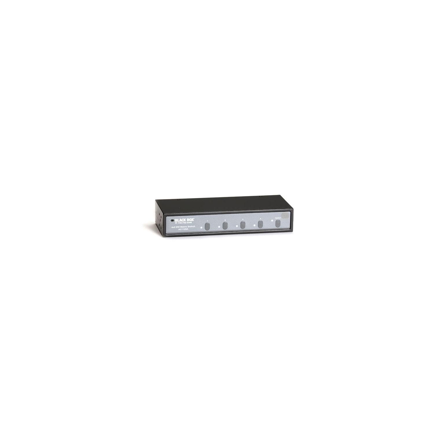 BLACK BOX 4X2 DVI MATRIX SWITCH WITH AUDIO AND RS-