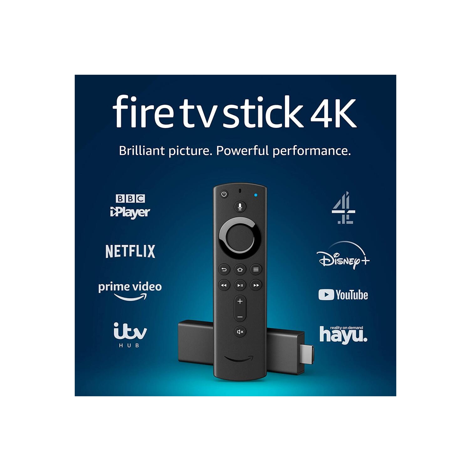 Amazon Fire TV Stick 4K Media Streamer with Alexa Voice Remote - Black