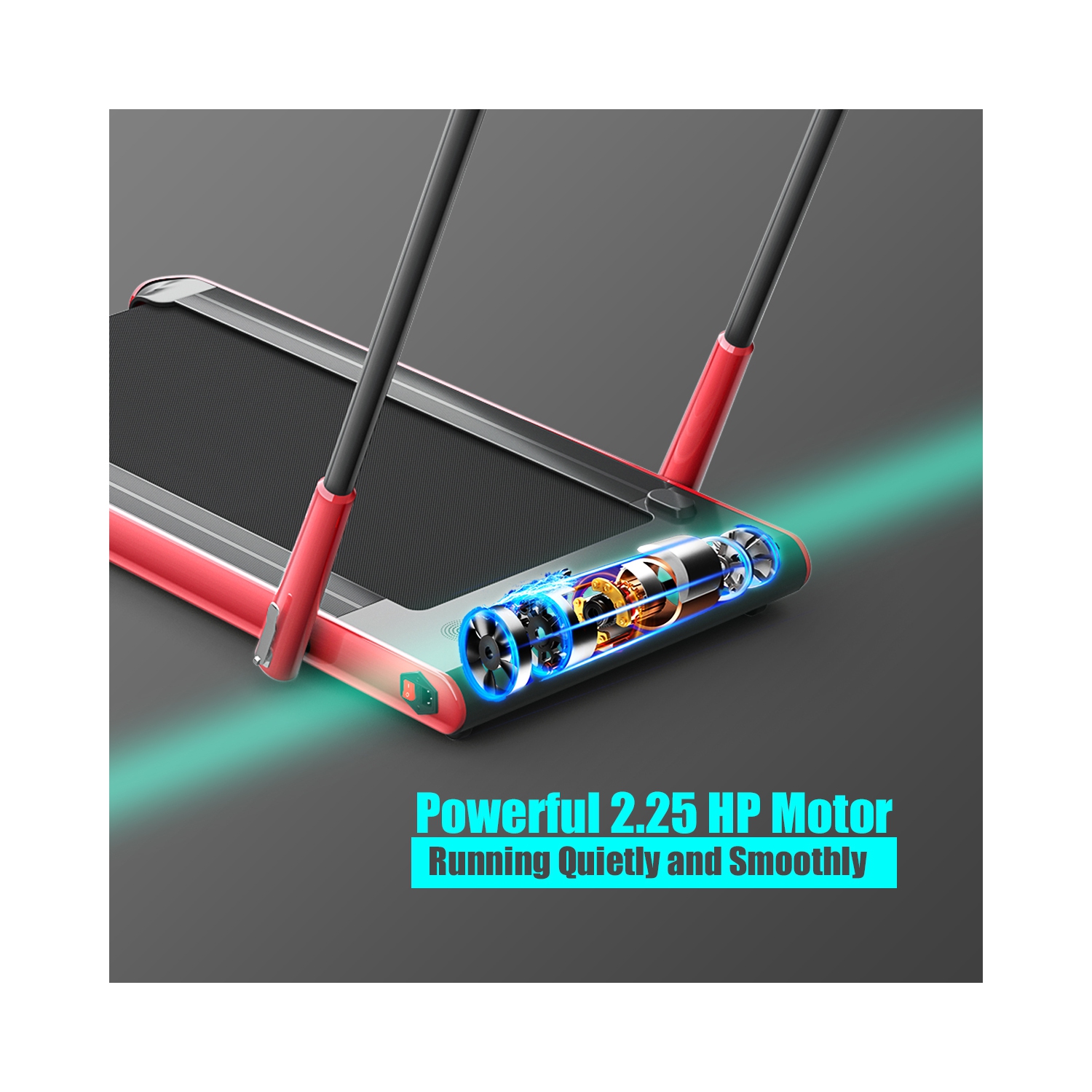 Gymax 2.25HP Under Desk Electric Pad Treadmill Running Machine w/ APP