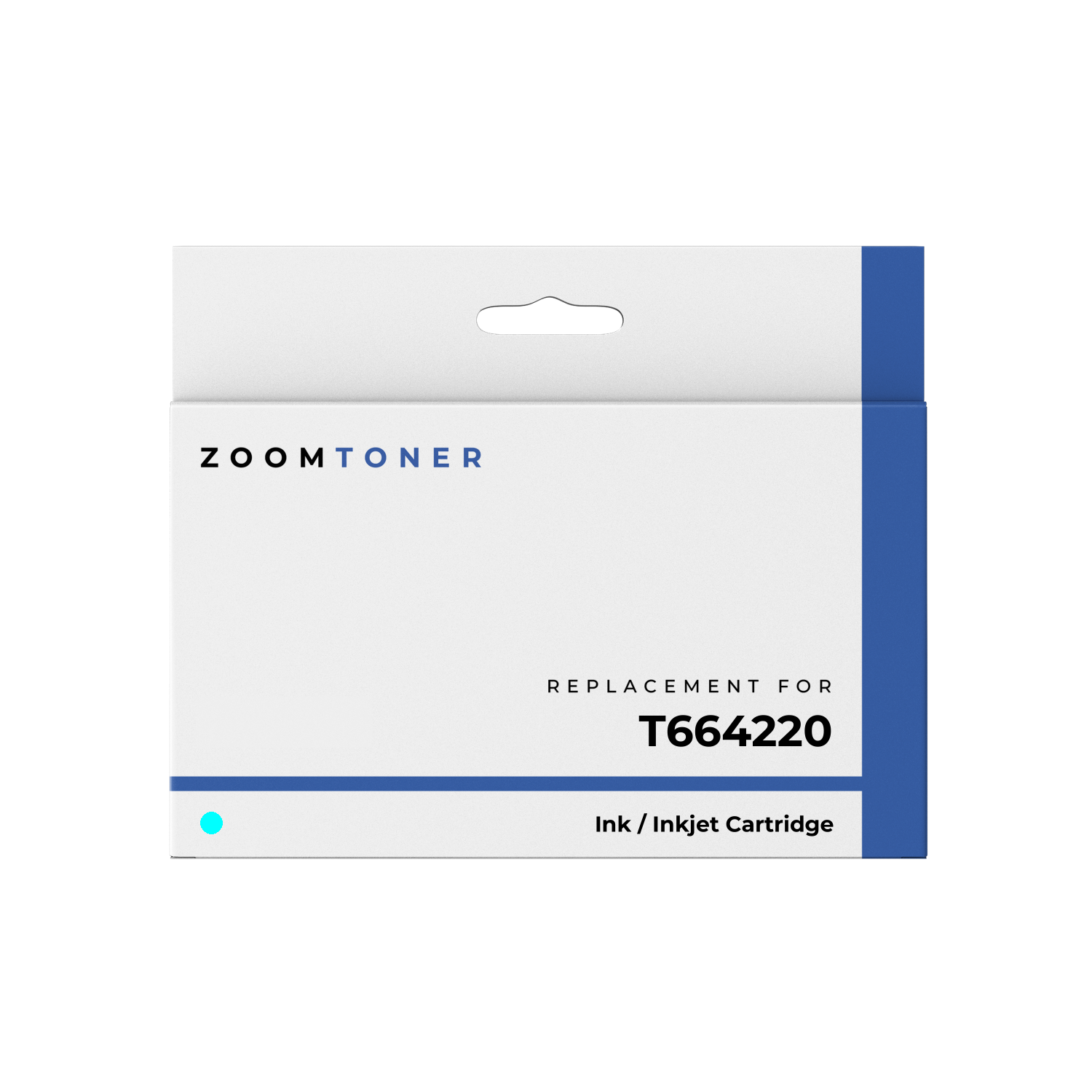 Zoomtoner Compatible EPSON T664220 (664) Dye Ink / Inkjet Bottle Cyan