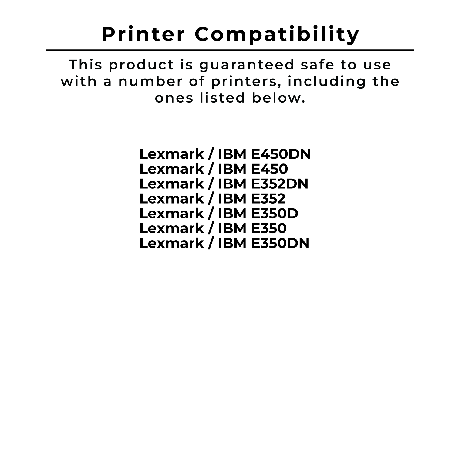Zoomtoner Compatible LEXMARK / IBM E352H21A Laser Toner Cartridge
