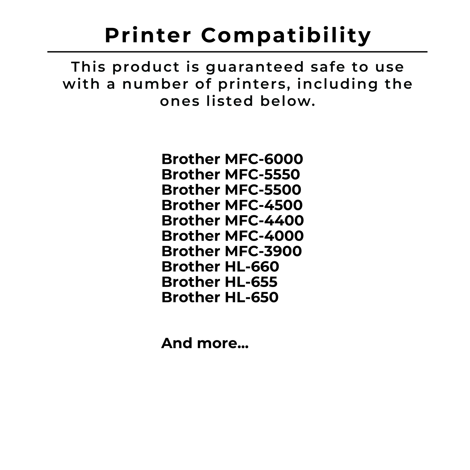 Cartouche de toner LASER BROTHER TN100HL compatible avec Zoomtoner