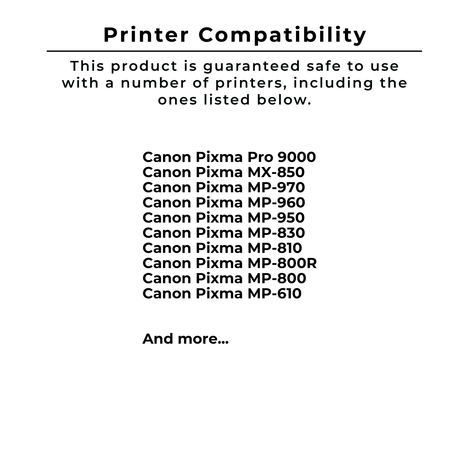 Zoomtoner Compatible CANON CLI8BK Ink / Inkjet Cartridge Black