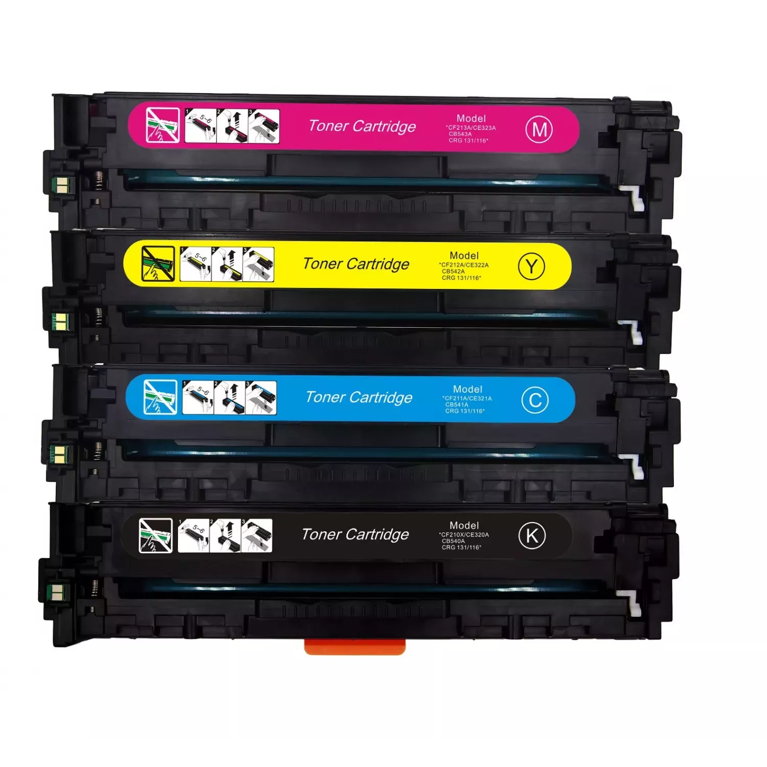 Zoomtoner Compatible HP 131X Laser Toner Cartridge Set Black Cyan Yellow Magenta High Yield
